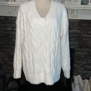 NWT Lucky Brand V-Neck Eyelash Sweater Women's